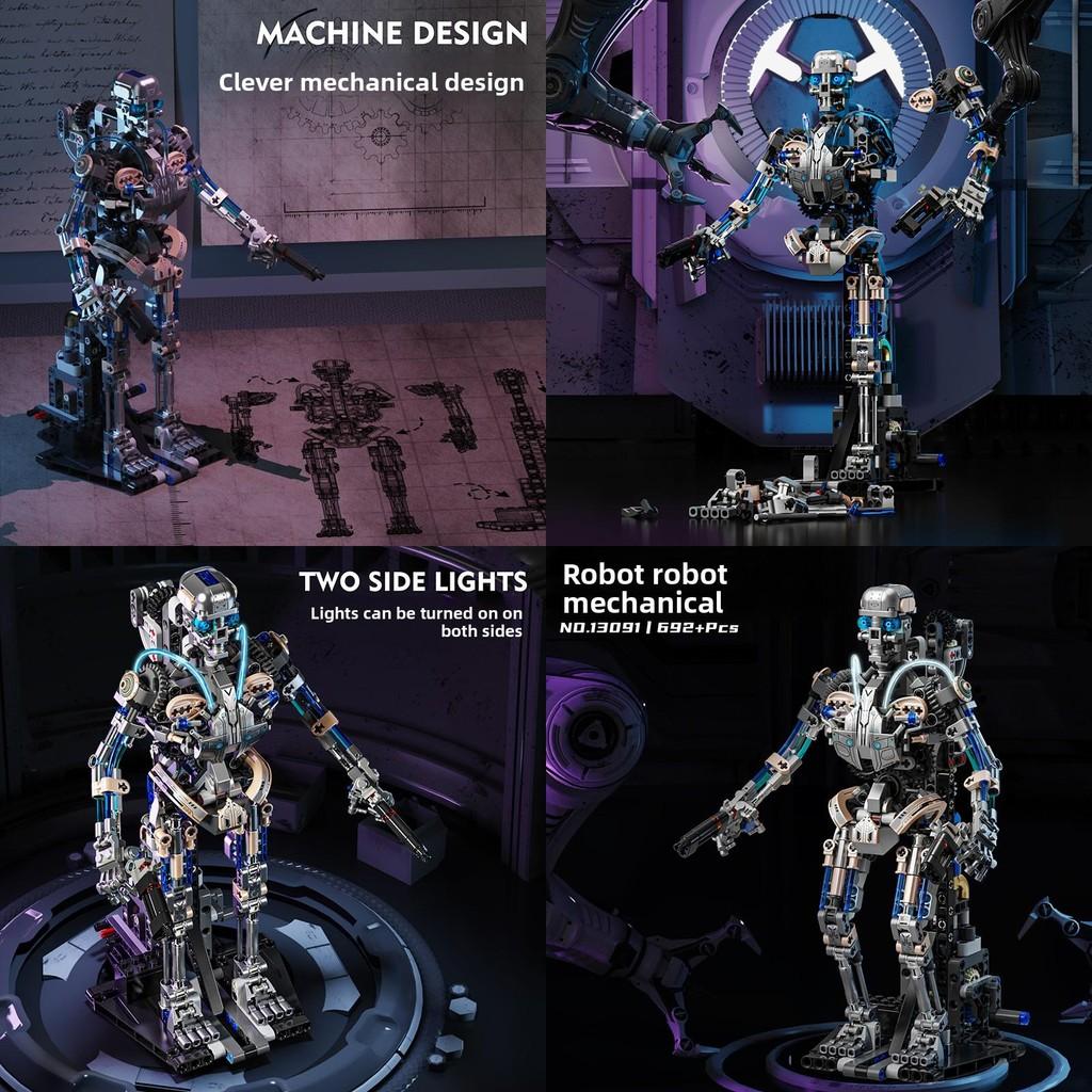 Mechanischer Schädel Roboter Bausteine für Kinder mit DIY-Montage für kreatives Spielen
