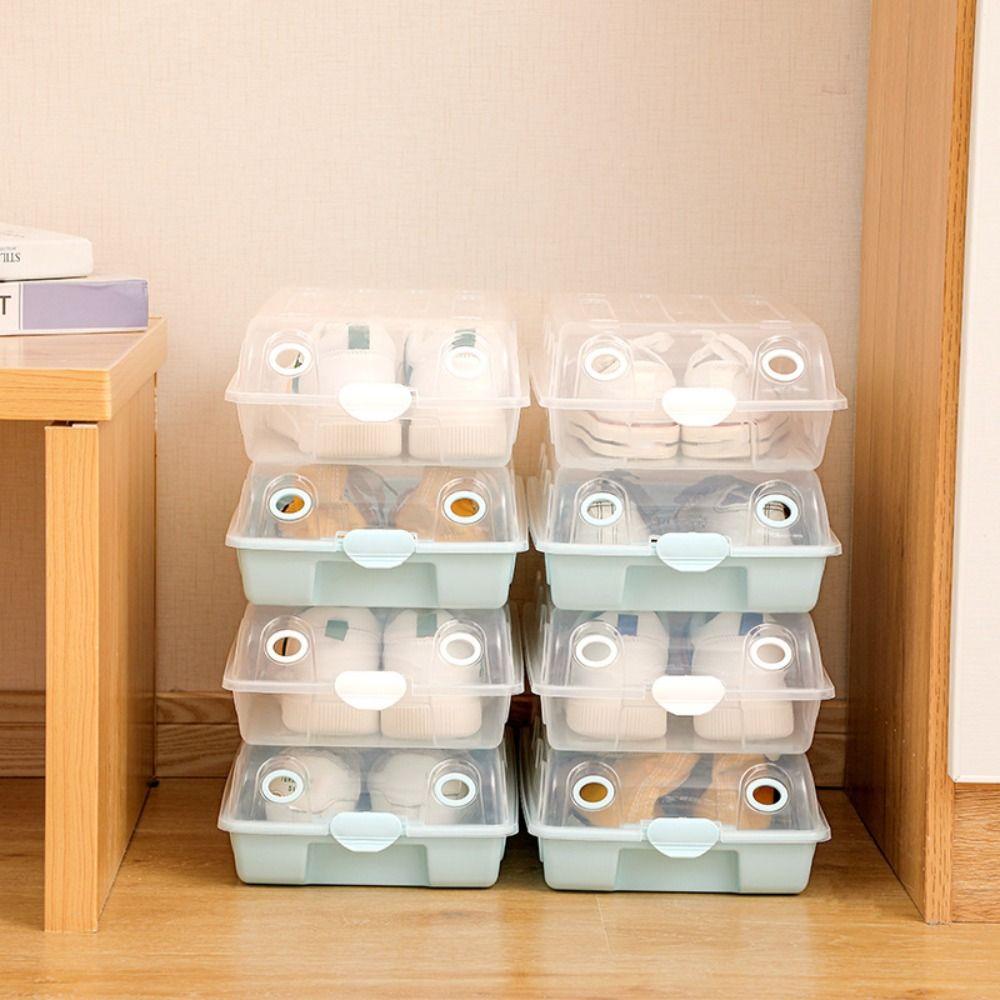 Thickened Shoe Box Transparent Dustproof Shoebox Durable Household Storage Box