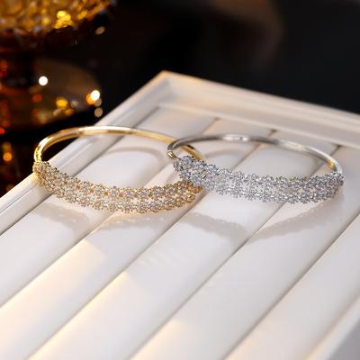 Light Luxury Starry Stone Women's Fashionable High-end Open-face Temperament Versatile Bracelet