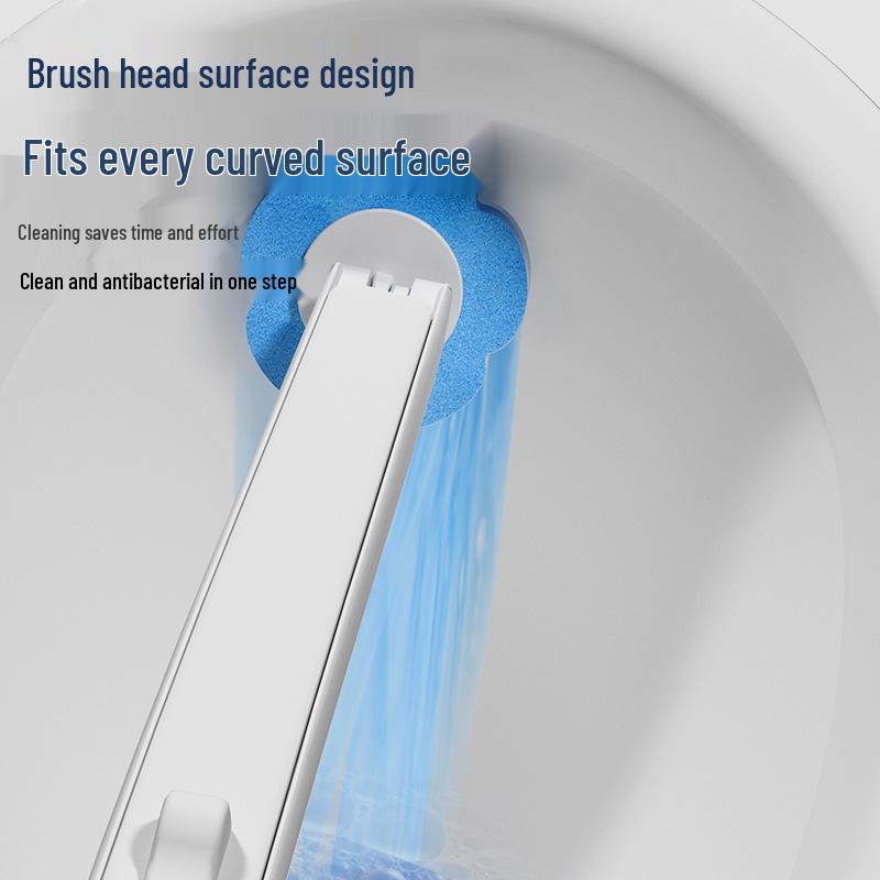 Einweg-Toilettenbürsten-Set ohne tote Winkel mit waschfreien Ersatzpads