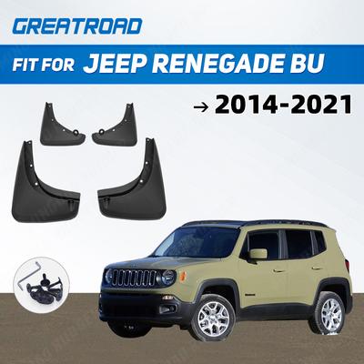 4Pcs/Set Car Mudflaps Splash Guards Mud Flap Mudguards Fender For Jeep Renegade BU 2014- 2015 2016  Car Styling