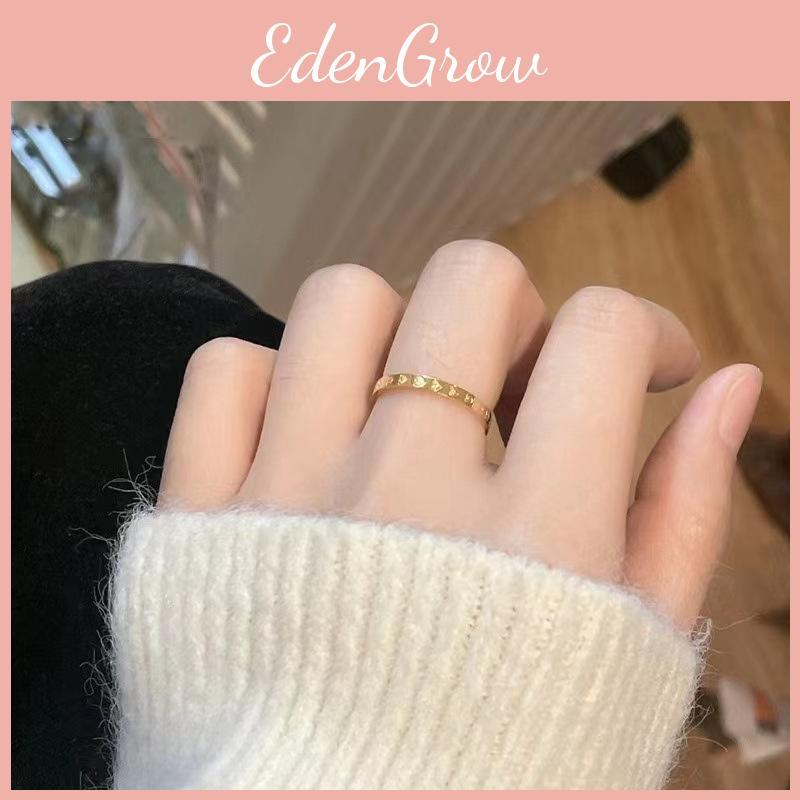 Gold Chic Plated Heart Ring Perfect For Gifts On Special Occasions And Celebrations