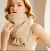 100% Merio Wool Knitted Scarf Shalws Soft Warm Cashmere Cardigan Cloak Wraps Shoulder Neck Protect Dual Use Pashmina Scarves