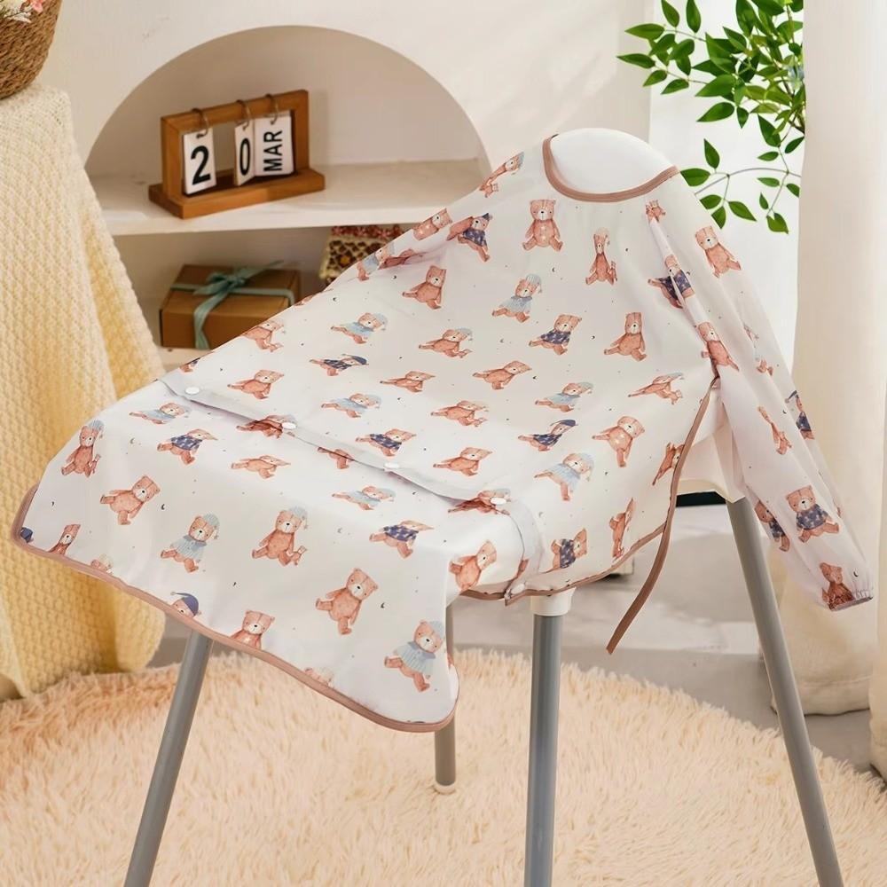 Waterproof Clean Feeding Bib Mess-Free Infant  Apron Smock New Baby Waterproof Bib