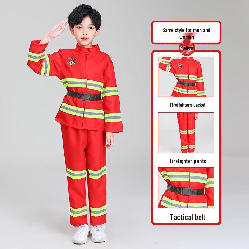 Children's Small Firefighter Role-Playing Costume Set