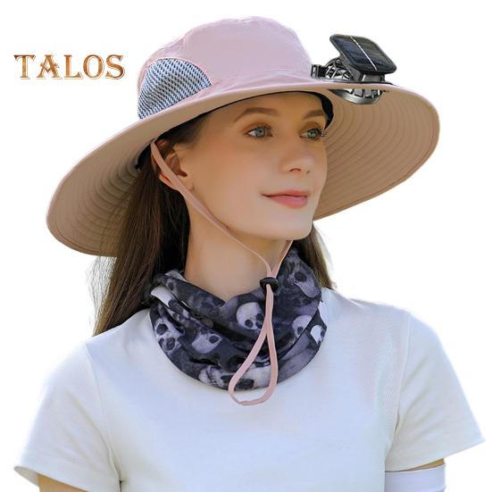 Pălărie cu ventilator solar UPF 50+ Pălărie cu protecție UV cu ventilator detașabil Respirabil Bărbați Femei Vară Activități în aer liber Pescuit Căciulă de soare cu boruri late