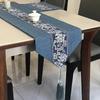 Chinese Style Table Runner Luxury Cotton Linen Jacquard Table Runners Decorative Bed Runner Classic Table Flag Living Room Hotel