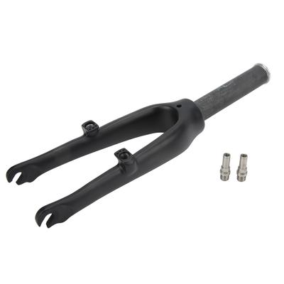 Horquilla de Bicicleta de Fibra de Carbono de 14 pulgadas Alta Resistencia Ligera Fácil de Operar Horquilla Delantera de Carbono para Bicicletas