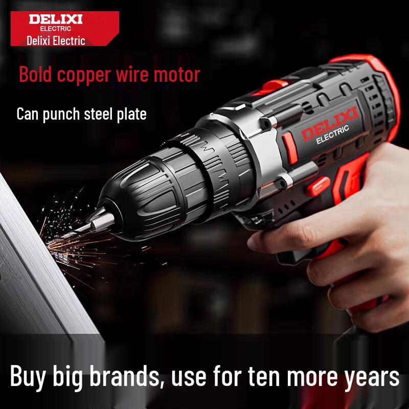 Delixi Lithium Rechargeable Multifunctional Hand Drill & Electric Screwdriver Tool