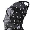 Universal Baby Stroller Mosquito Net with Zippered Embroidered Chrysanthemum Design