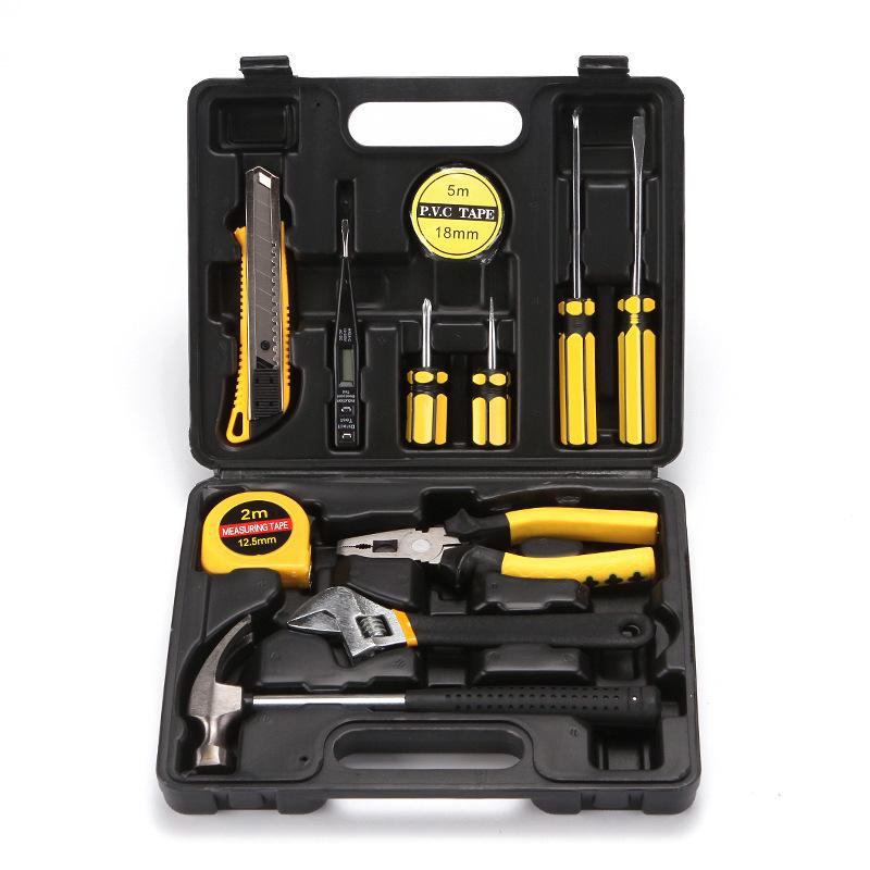 8-piece Set 9-piece Set 12-piece Set 16-piece Set Car Home Dual-purpose Combination Toolbox Car Hardware Tool Set Gifts