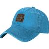 Whiskey Label Washed Baseball Cap Vintage Denim Style Adjustable Golf Hats for Unisex