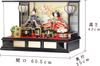 Hina Dolls Hina Dolls Prince Case Decoration Black Paint Case Decoration Glass Case Width X Depth 35 X Height 42cm 60.5 28-3-4Z