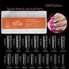 Long Coffin Nail Tips Full Cover Press On Reusable Fake Nails for Women Girls Manicure Home Party Use