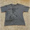 T-shirt da uomo estiva 3D stampata in stile Street Gothic, taglia grande. Tessuto Morbido e Traspirante Adatto per l'Uso Quotidiano