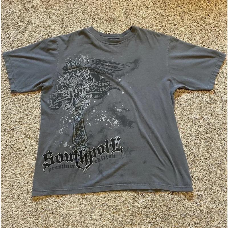T-shirt da uomo estiva 3D stampata in stile Street Gothic, taglia grande. Tessuto Morbido e Traspirante Adatto per l'Uso Quotidiano
