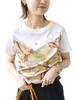 Ships for Women Scarf Combination Tee 312330063 White One Size Web-Exclusive Hand-Washable