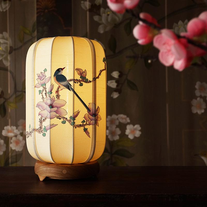 Song Dynasty Aesthetic Table Lamp - Bedroom & Living Room Retro Night Light