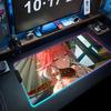chang li Mouse Pad RGB Gaming Mousepad Big LED Pad PC Desk Mat Luminous Mouse Pad Large Keyboard Mats Table Rug With Backlit