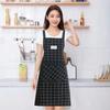 Kostkovaná bavlněná zástěra Olejotěsná zástěra na vaření Příslušenství na vaření Kuchyňská zástěra Žena/Muž