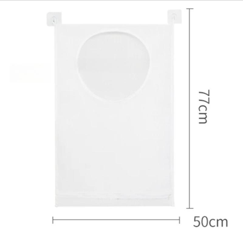 

Сумка для хранения грязной одежды, складная сетчатая сумка для хранения белья, настенная вешалка для ванной комнаты, карман для подвешивания одежды с крючками, аксессуары белый