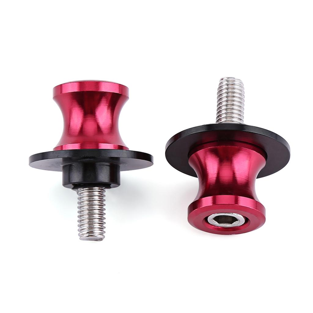 2PCS 6 8 10mm Motorcycle CNC Rear Stand Swing Arm Spool Sliders Stand Swingarm Bobbins