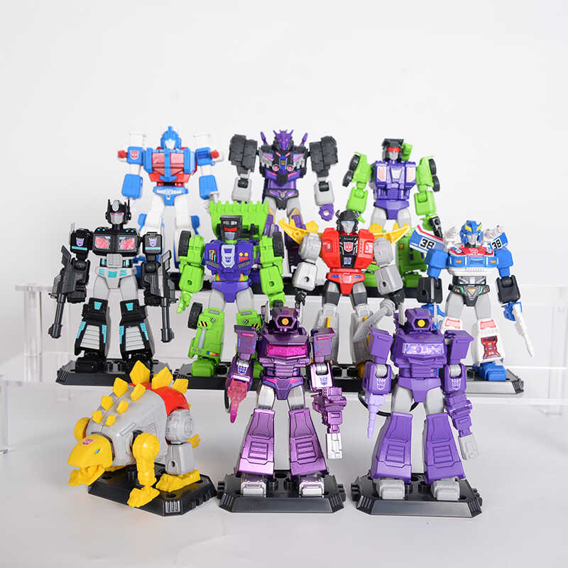 Blokees Transformer Shockwave Building Blocks Optimus Prime Bumblebee Action Figure Transforming Toys Robot Model Kids Gift