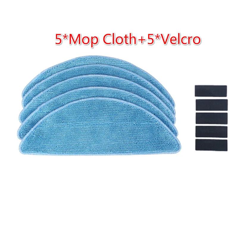 Vacuum Cleaner Hepa Filter Mop Cloth Side Brush for Easy home SR 3001 Robotic Vacuum Cleaner Spare Parts Filters Brush