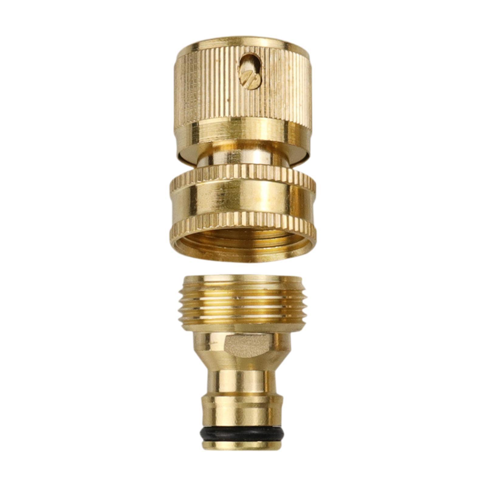 

3/4 Garden Hose Quick Connector with Leak Proof Gasket Multipurpose Accessory for Gardening Lawn Care Car Wash Home Cleaning