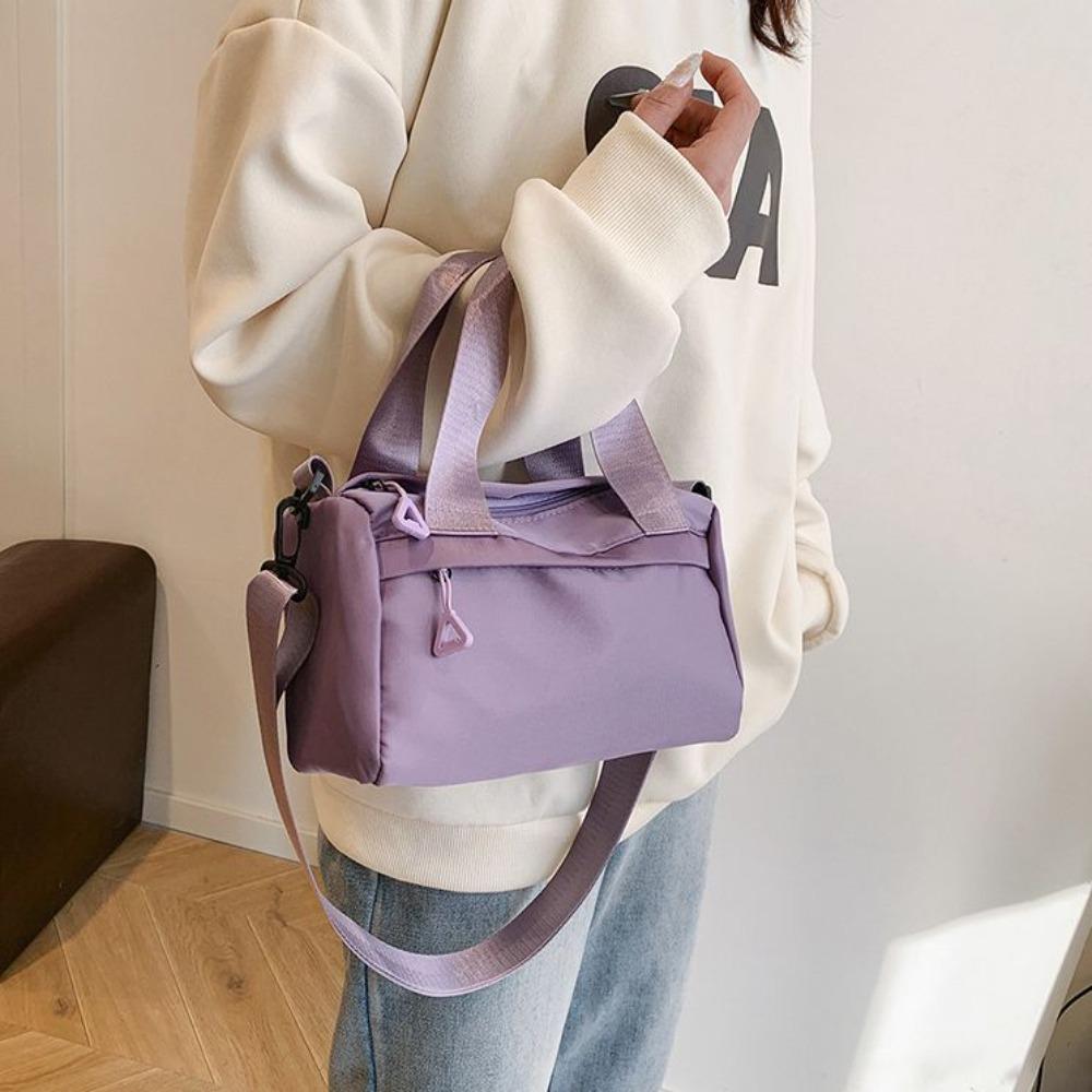 Large Capacity Nylon Crossbody Bag Multi Pocket Tote Bag Korea Style Small Gym Bags  Travel