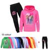 4986x Kids Girls Rumi Zoey Mira Print Hoodies Pants Trouser Clothes Set