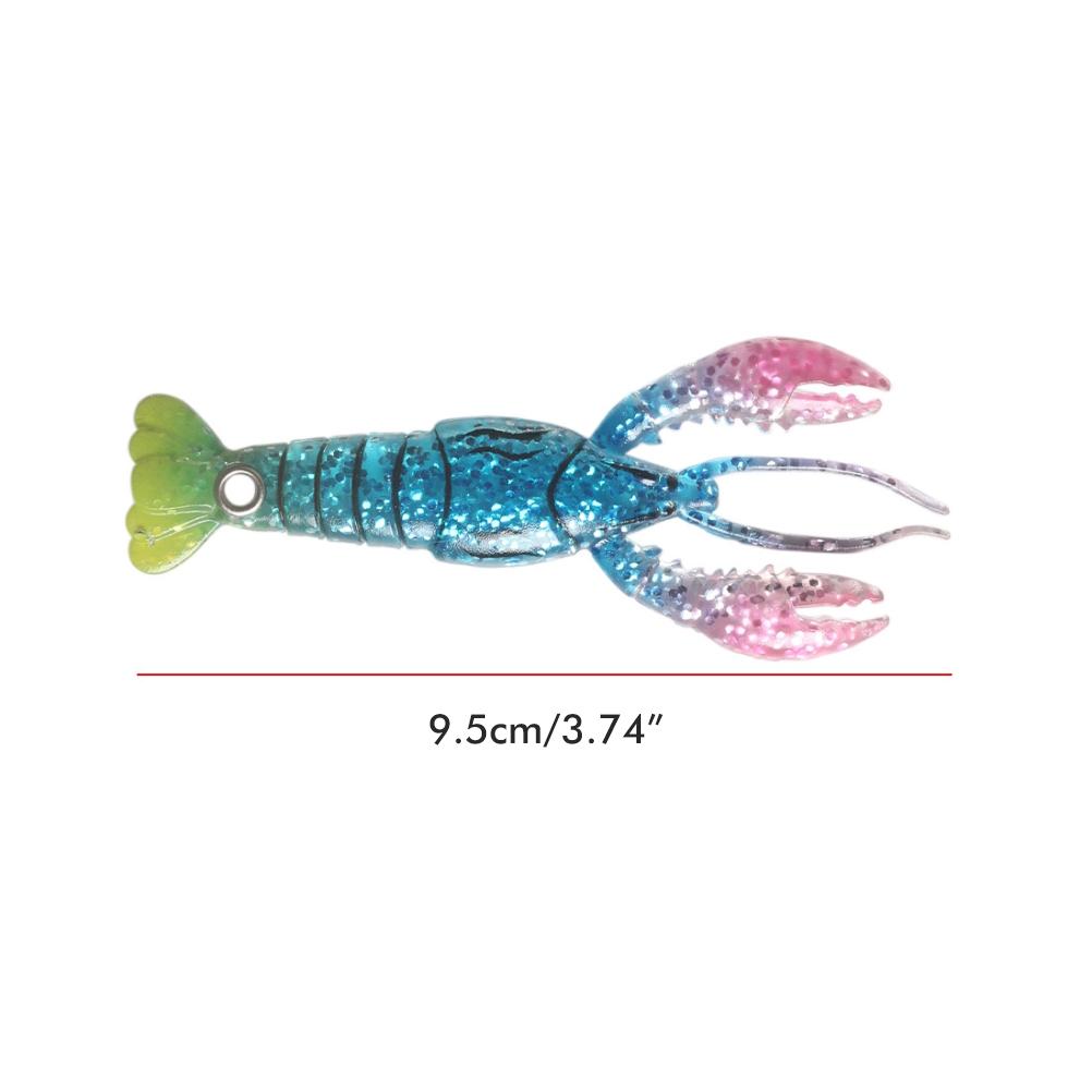 8pcs Crawfish Lure Soft Crawfish Fishing Lures Artificial Shrimp Bait Fishing Accessories for