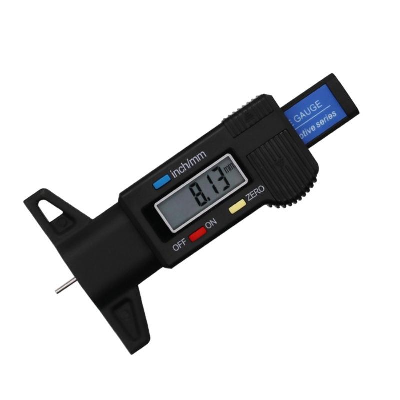 Upgrade Tire Depth Gauge LCD Digital Tire Depth Gauge Tool with Inch & MM Conversion 0.01mm Accuracy Durable