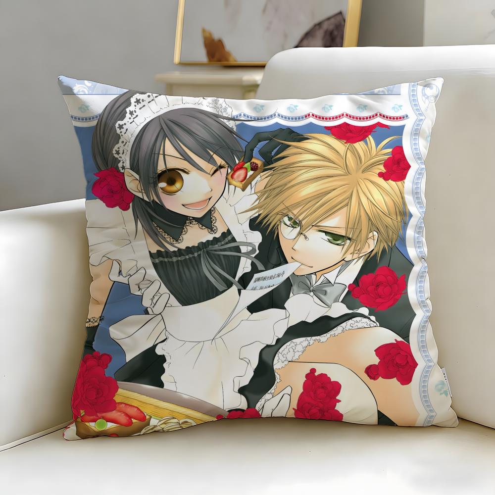 classic anime Maid Sama! Cushion Cover Soft & Easy-Wash Pillow Case – Versatile for Couch, Bed, Travel and Office