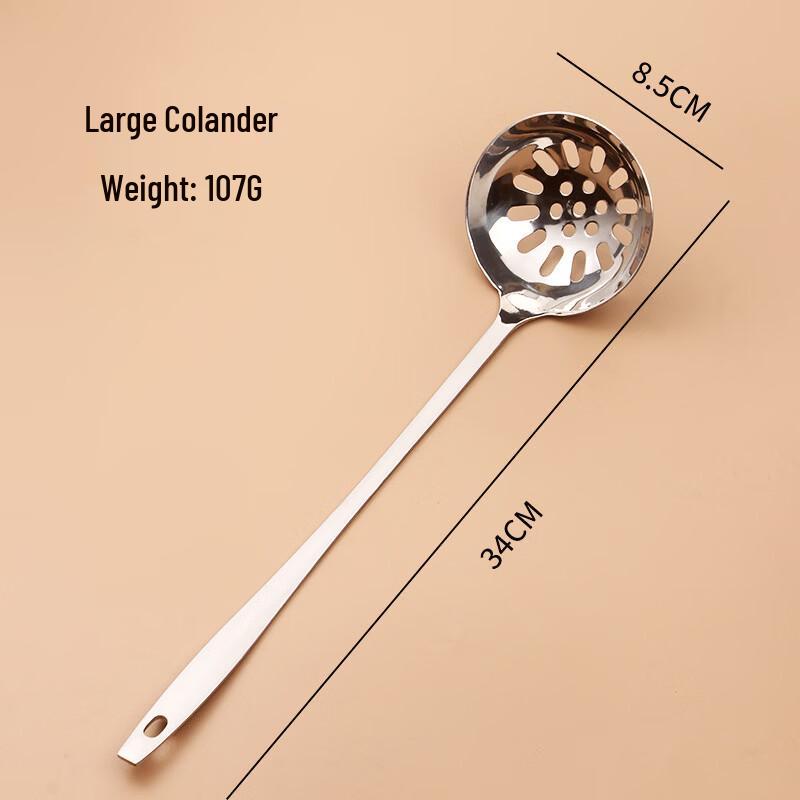Zhishi Hooked Long Handle Slotted Soup Ladle