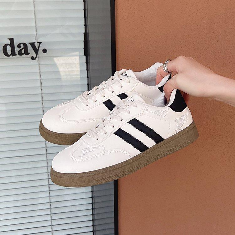 Fashion Women's Casual Outdoor Lace UpSport Shoes 2025 Spring Autumn Designer Korean Round Toe Sneakers Vulcanized Shoes Tenis De Mujer