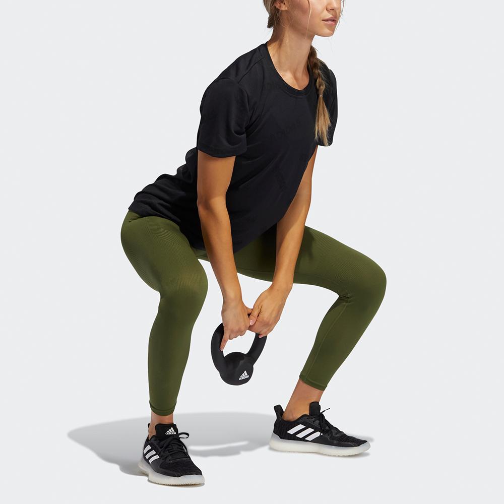 Adidas Aeroknit Tee Performance Short Sleeve Women Tops Black GQ9428