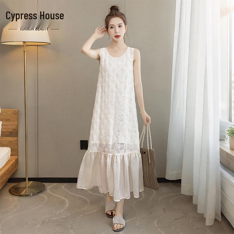 Женский сетчатый пэчворк жилет длинное платье L