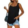 Sleeveless Square Neck Solid Women Tank Tops Fashion Loose Casual Summer Vest Women Elegant Plus Size Office Ladies Tanks Camis 30758