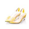 Wedges Sandals Women Summer Sweet Flowers Transparent Open Toe High Heels Sandals Fish Mouth Sandals Plus Size 30-45