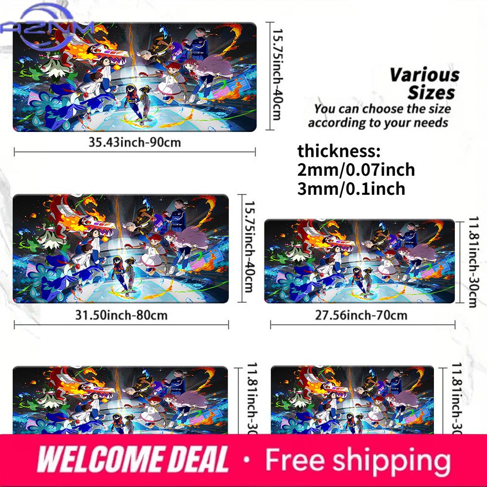 Pokmon Scarlet Violet Trainers Gaming Mouse Pad 30x80x0.2cm