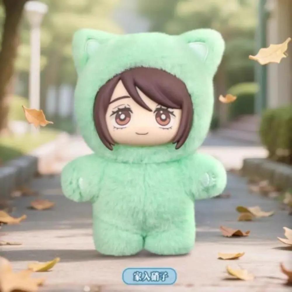 Genuine Kawaii Jujutsu Kaisen 2 Cat Ear Plushie Series Blind Box Anime Dolls Mystery Room Decoration Festival Collectibles Gifts