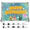 SpongeBob SquarePants Patrick Star Theme Photography Backdrop Background Kids Birthday Party Baby Shower Photo Custom Decoration