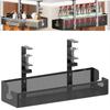 Minimalist Cable Tray Clamp Cord Holder Steel Cable Management  Under Desk