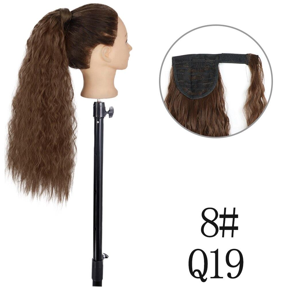 MISSQUEEN 22 34 tommer bølget hestehale hårforlengelse Syntetisk hestehale forlengelse hår for kvinner hestehale hår hårpynt