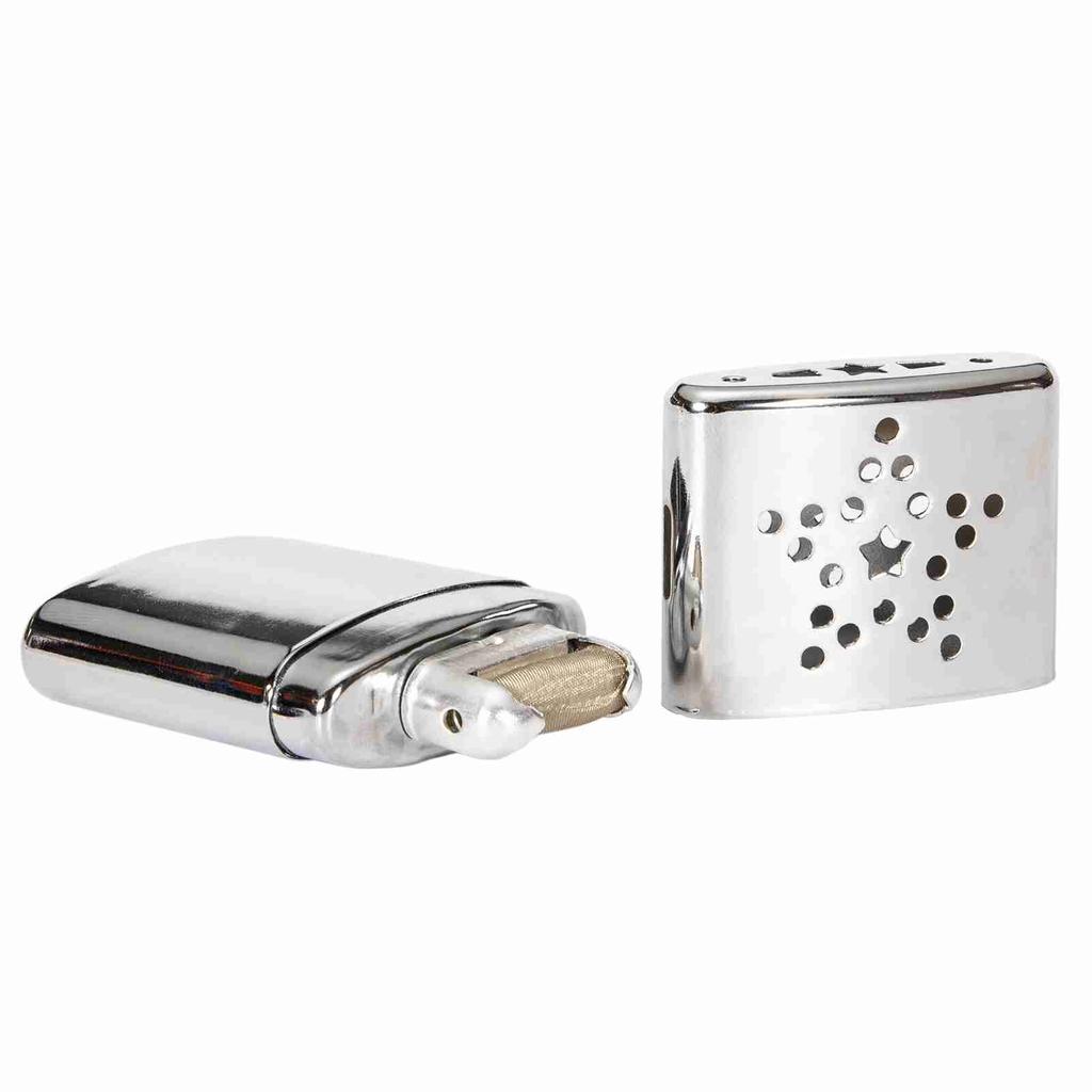 Portable Hand Warmer Outdoor Portable Lightweight Metal Hand Warmer with Pouch for Fishing Camping Hiking Hand Warmer with Pouch