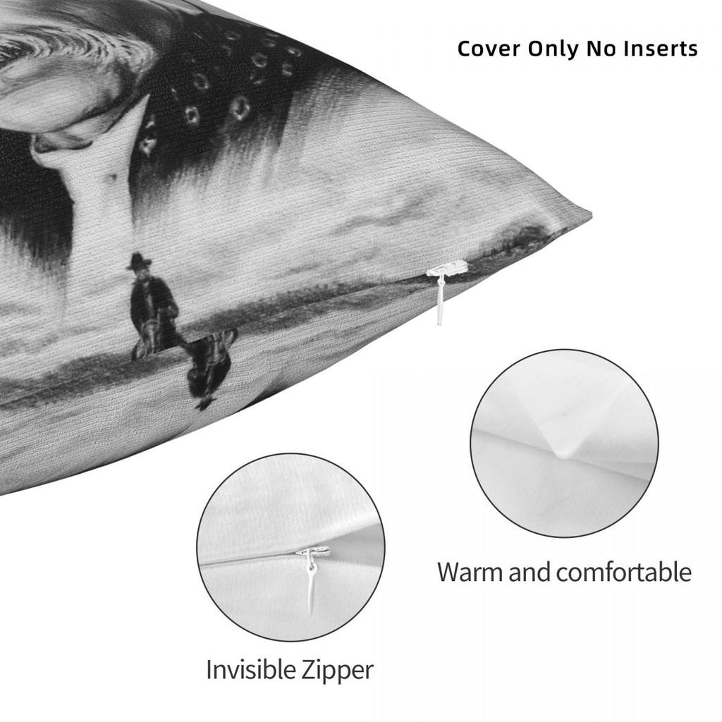 Sam Elliott Lone Ghost Rider Pillowcase Polyester Linen Velvet Pattern Zip Decor Throw Pillow Case Room Cushion Cover