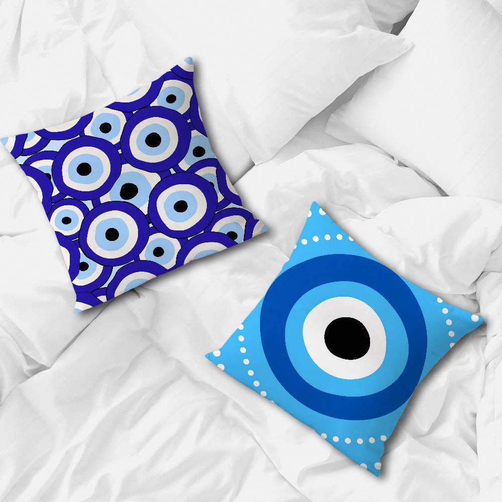 Bequemes Nazar Weiches Kissenbezug Böse Für Sofa Wohn Kunstzimmer Haus Amulett Büro Dekoration Und Schutz Augenabdeckungen