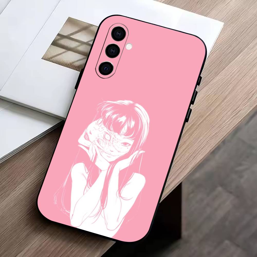 Movie Horror T-Tomie  Phone Case For Samsung Galaxy A73,A72,A71,A70,A53,A52,A51,Soft Silicone Black Cover