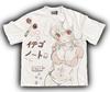 Anime-Mädchen Graffiti jugendlich trendiges kurzärmeliges T-Shirt für Unisex und Damen reine Baumwolle süßer Teenager Cartoon-Stil